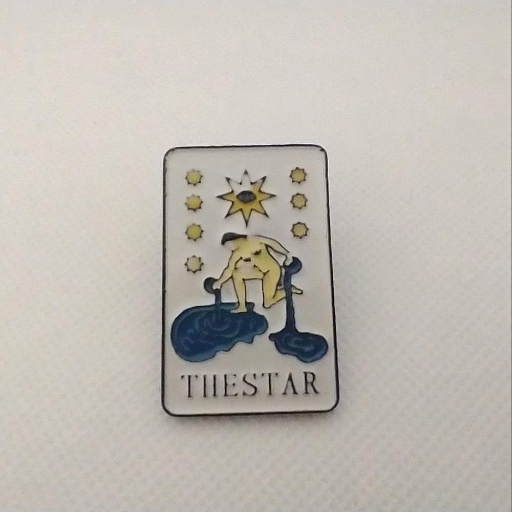 🧁 3/$30 The Star Tarot Card Enamel Pin NEW